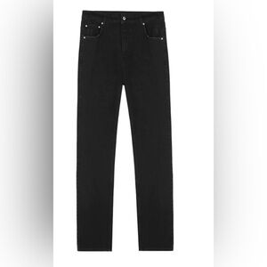 Sleek Black Straight-Leg Men's Jeans